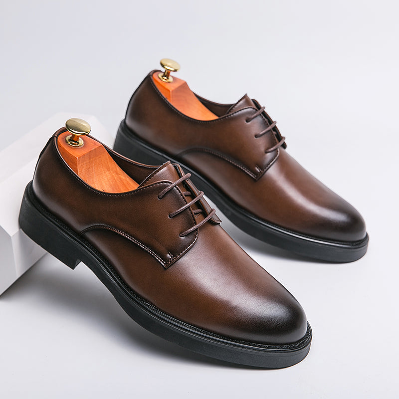 Ravello Genuine Leather Derby Dress Shoes