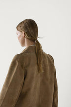 Chaqueta de piel de serraje