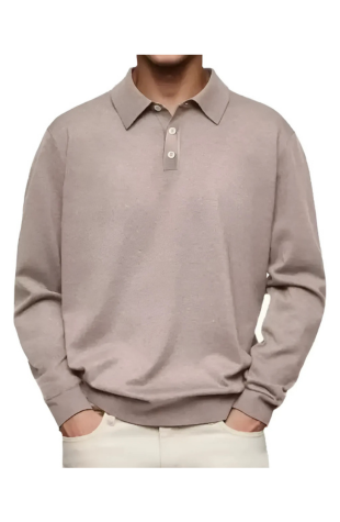 Mario | Polo casual de manga larga