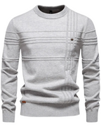 Men's Sweater With Checkered Design