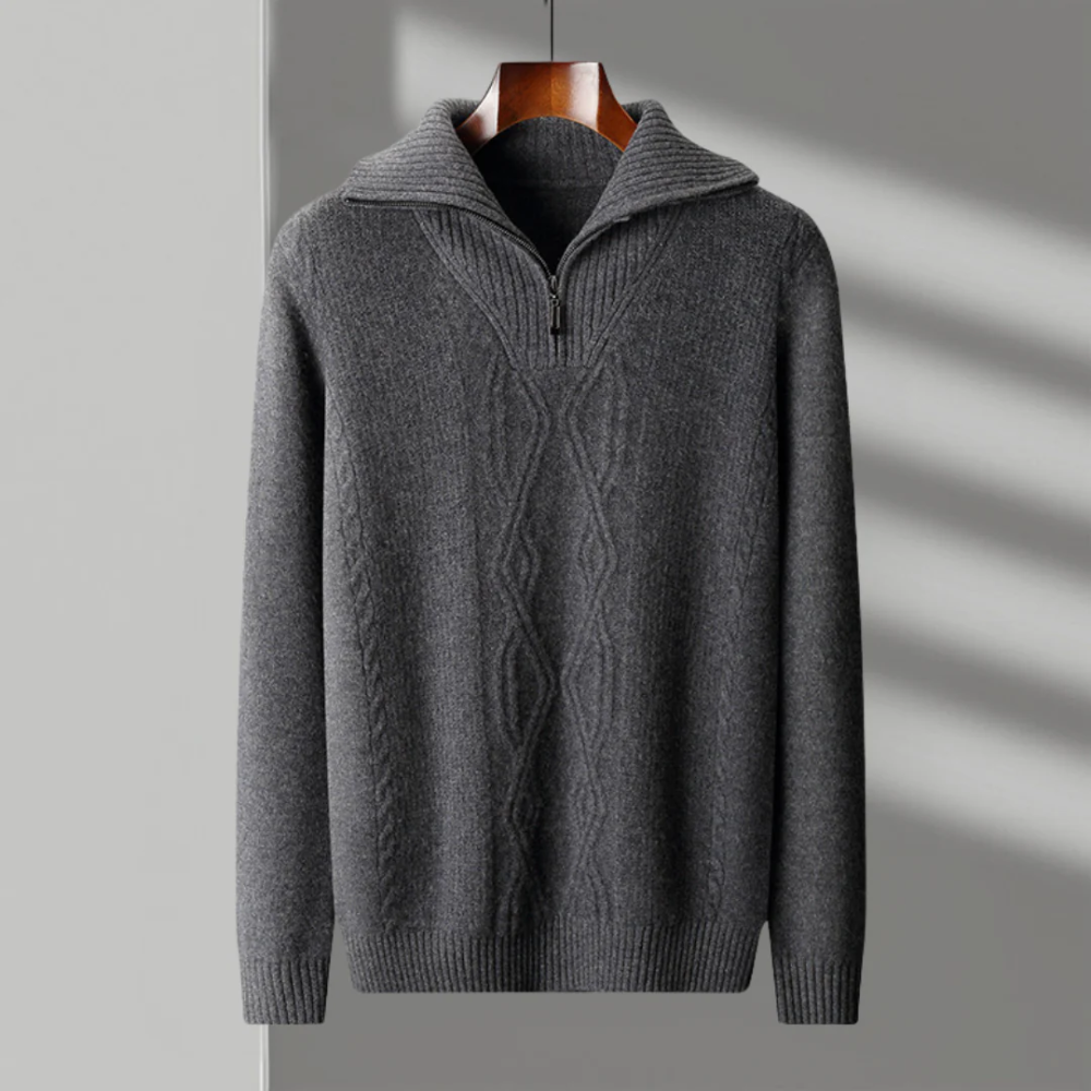Taranto Merino Wool Zip Sweater