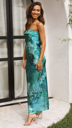 Thesa | Vestido de satén sin mangas