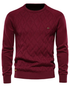 Men's Sweater With Checkered Design V2
