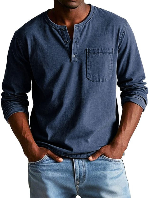 Frederik | Camiseta Henley Vintage