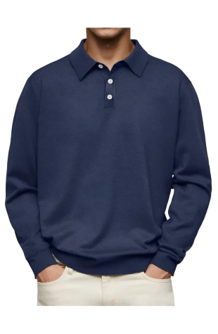 Mario | Polo casual de manga larga