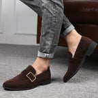 Seville ruskindsloafers