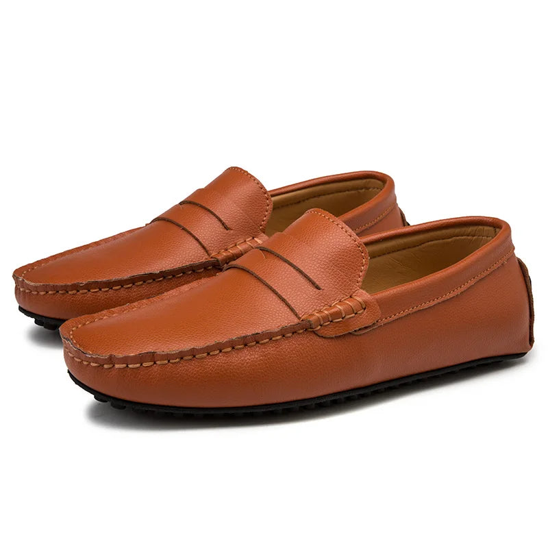 Afslappede Læder Sommer Loafers 
