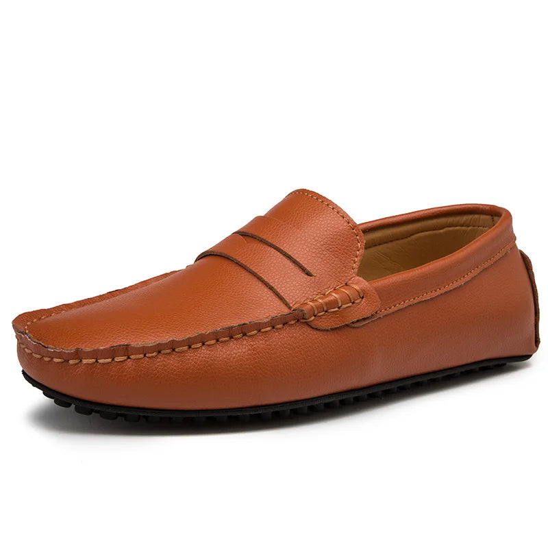 Afslappede Læder Sommer Loafers 