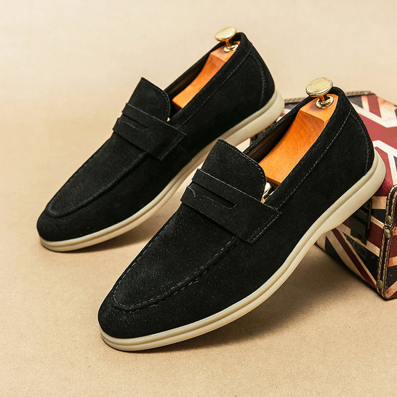 Verona ruskindsloafers