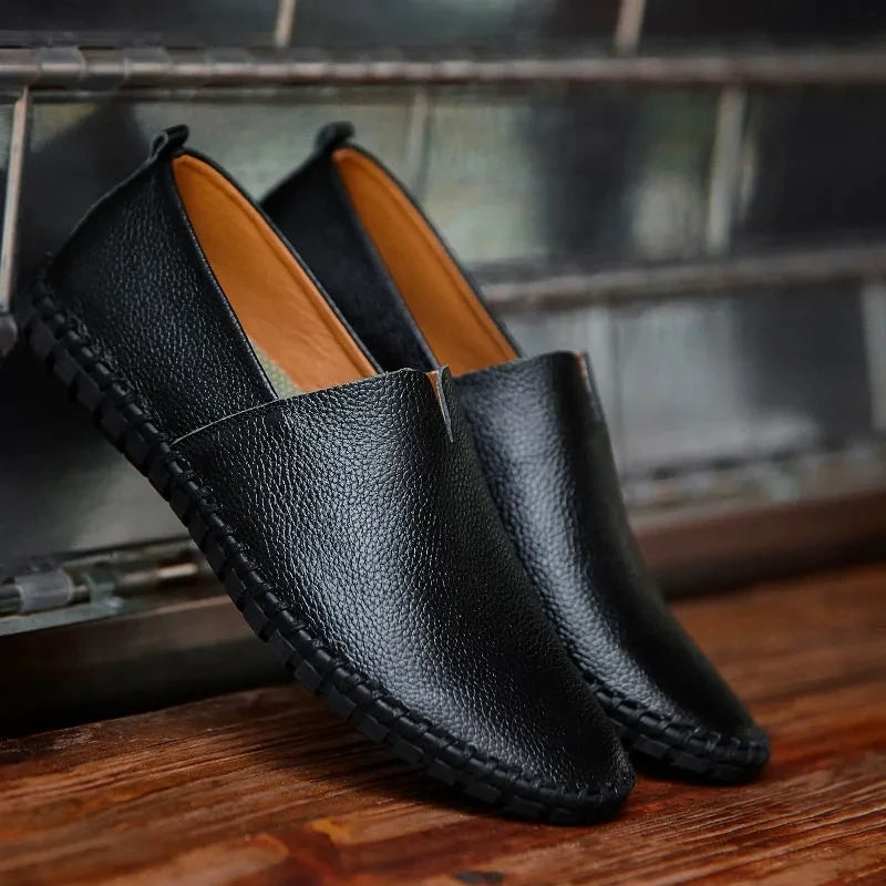 Åndbare Læder Loafers 