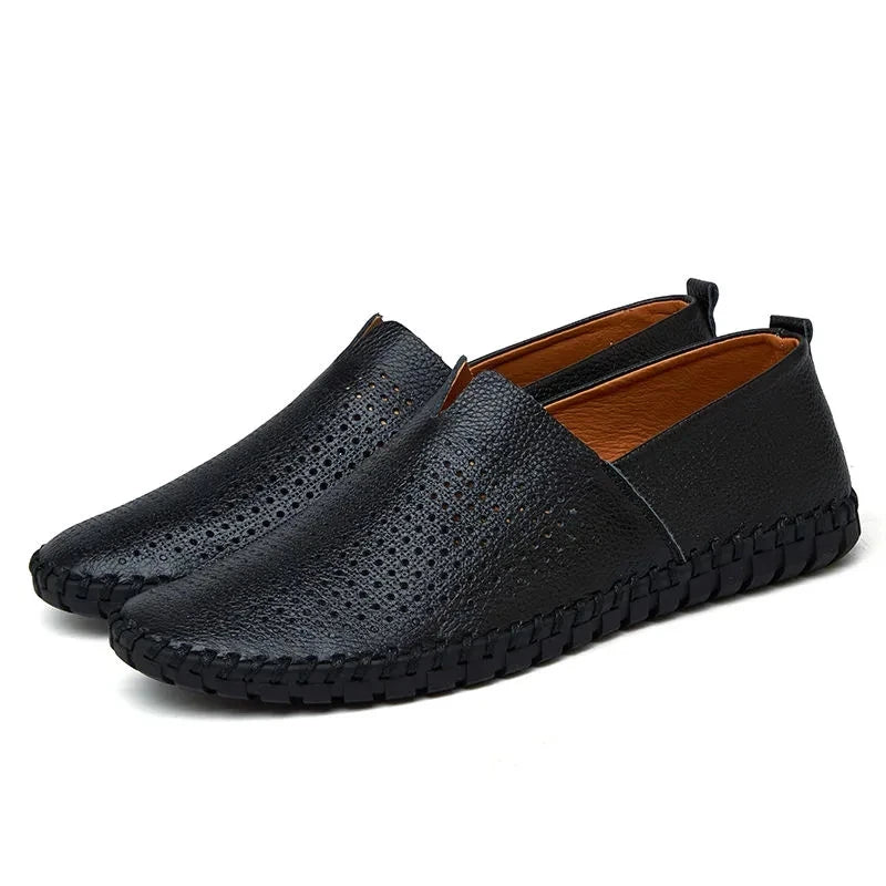 Åndbare Læder Loafers 