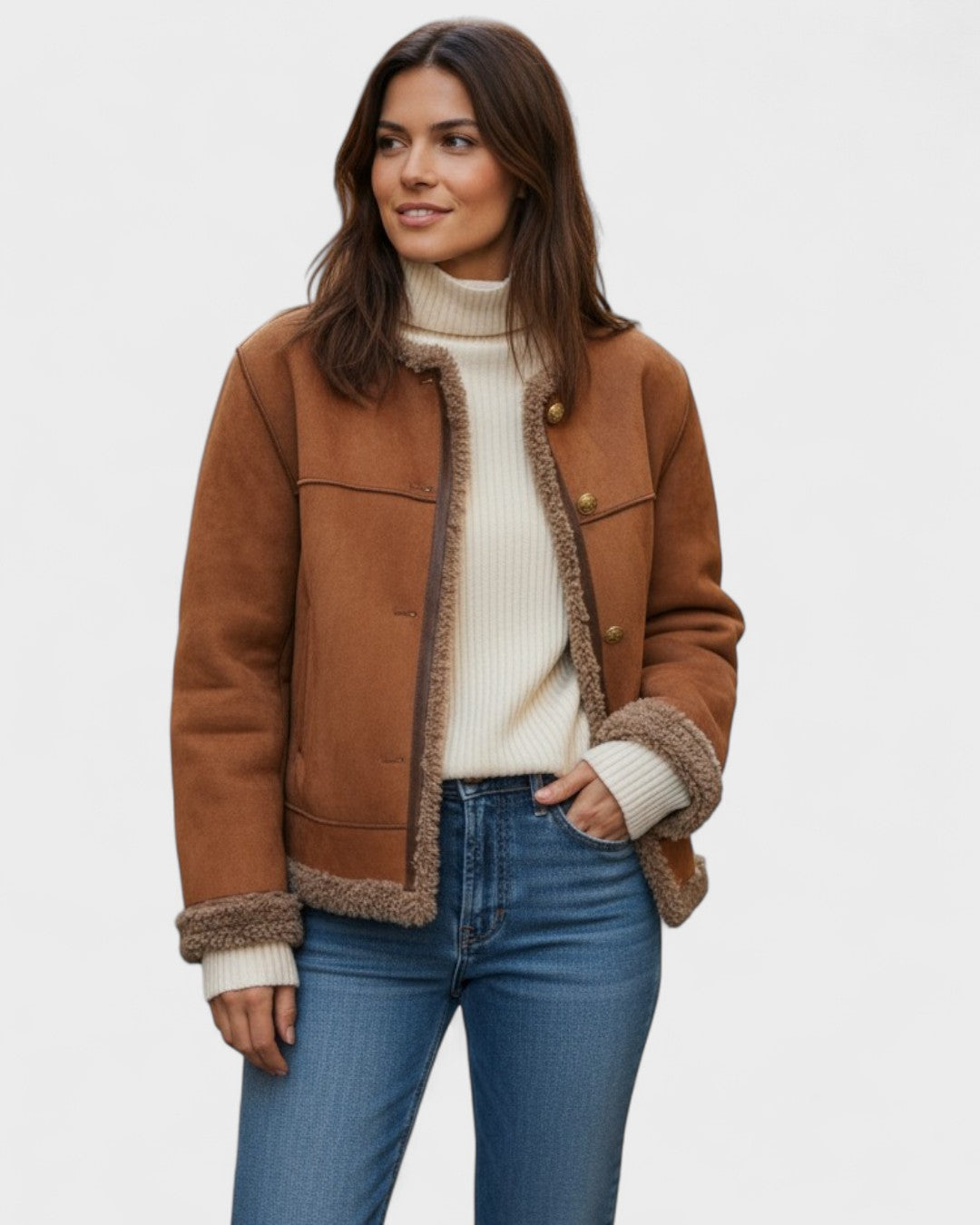 Ellinor™ | Lammeskindsfrakke