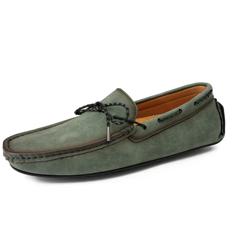 Håndlavede ruskindsloafers 