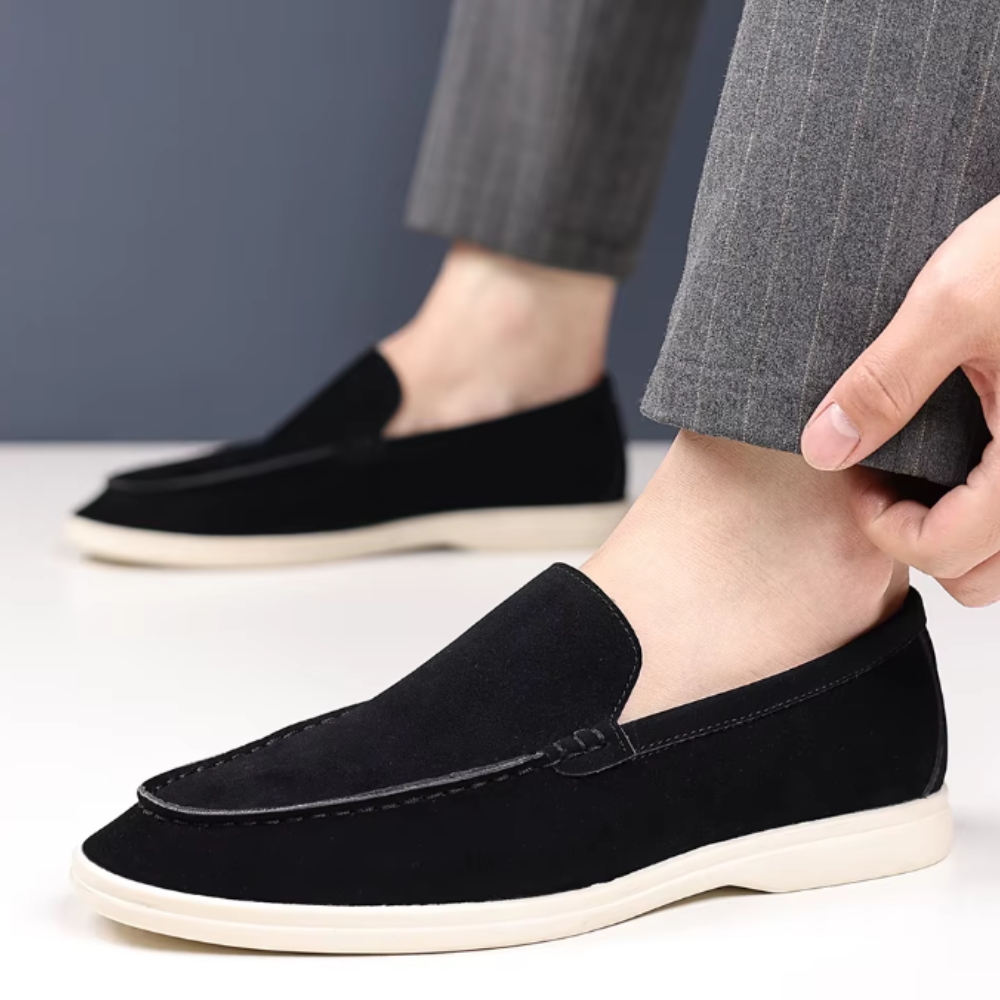 Luksus ruskindsloafers