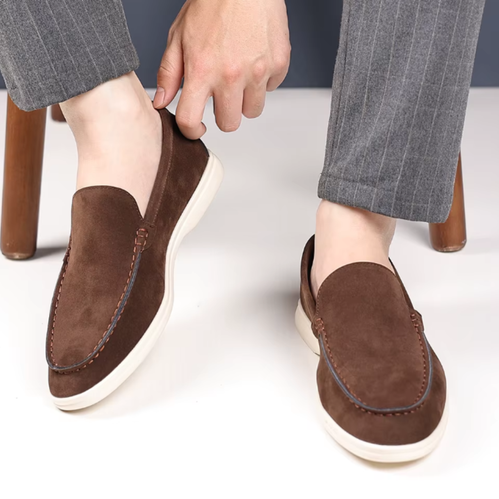 Luksus ruskindsloafers