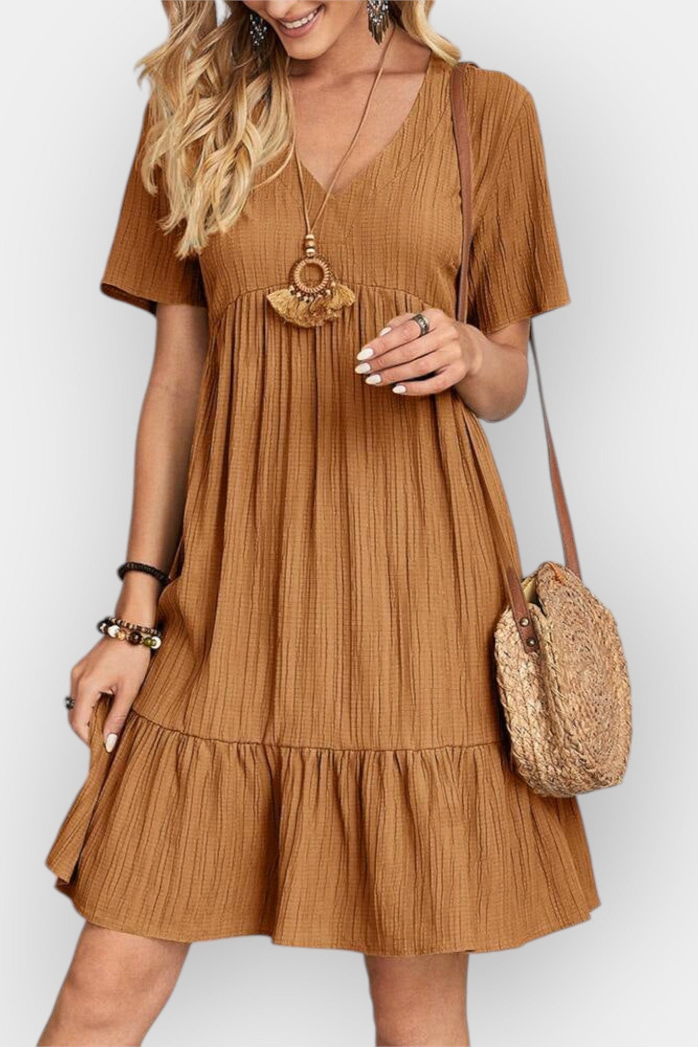 Rikke | V-hals kjole