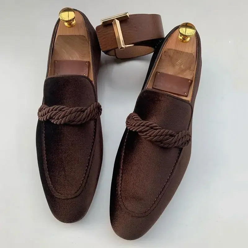 Lunel velour loafers