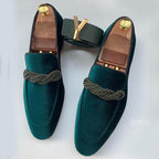 Lunel velour loafers