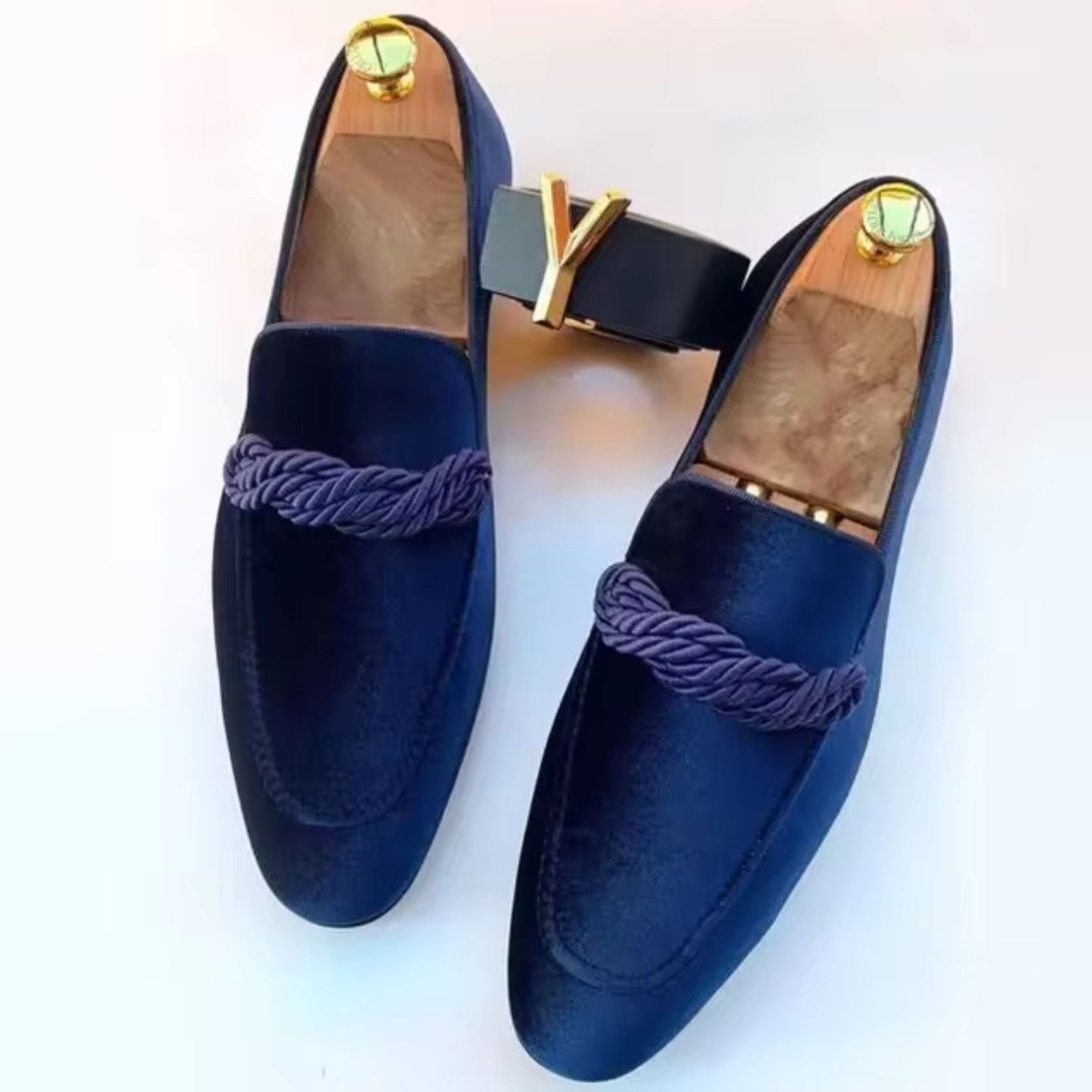 Lunel velour loafers