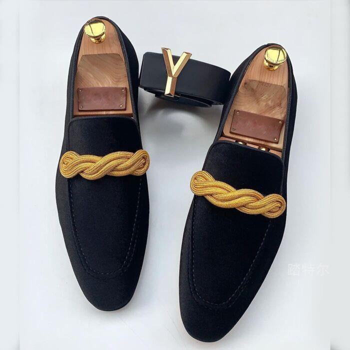 Lunel velour loafers