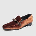 Lunel velour loafers