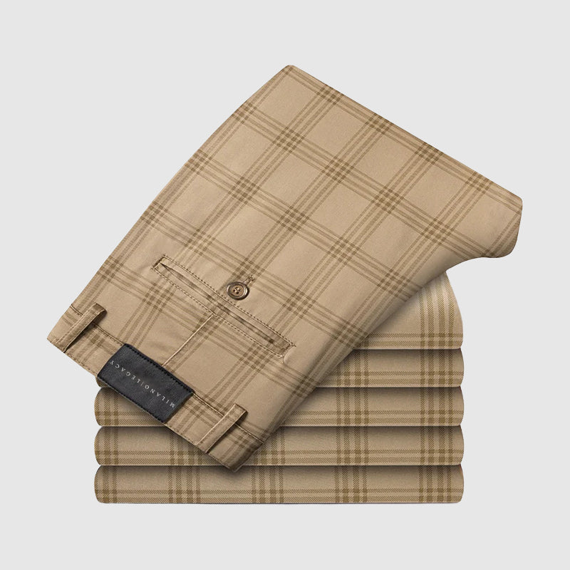Marston Tailored Plaid Pants