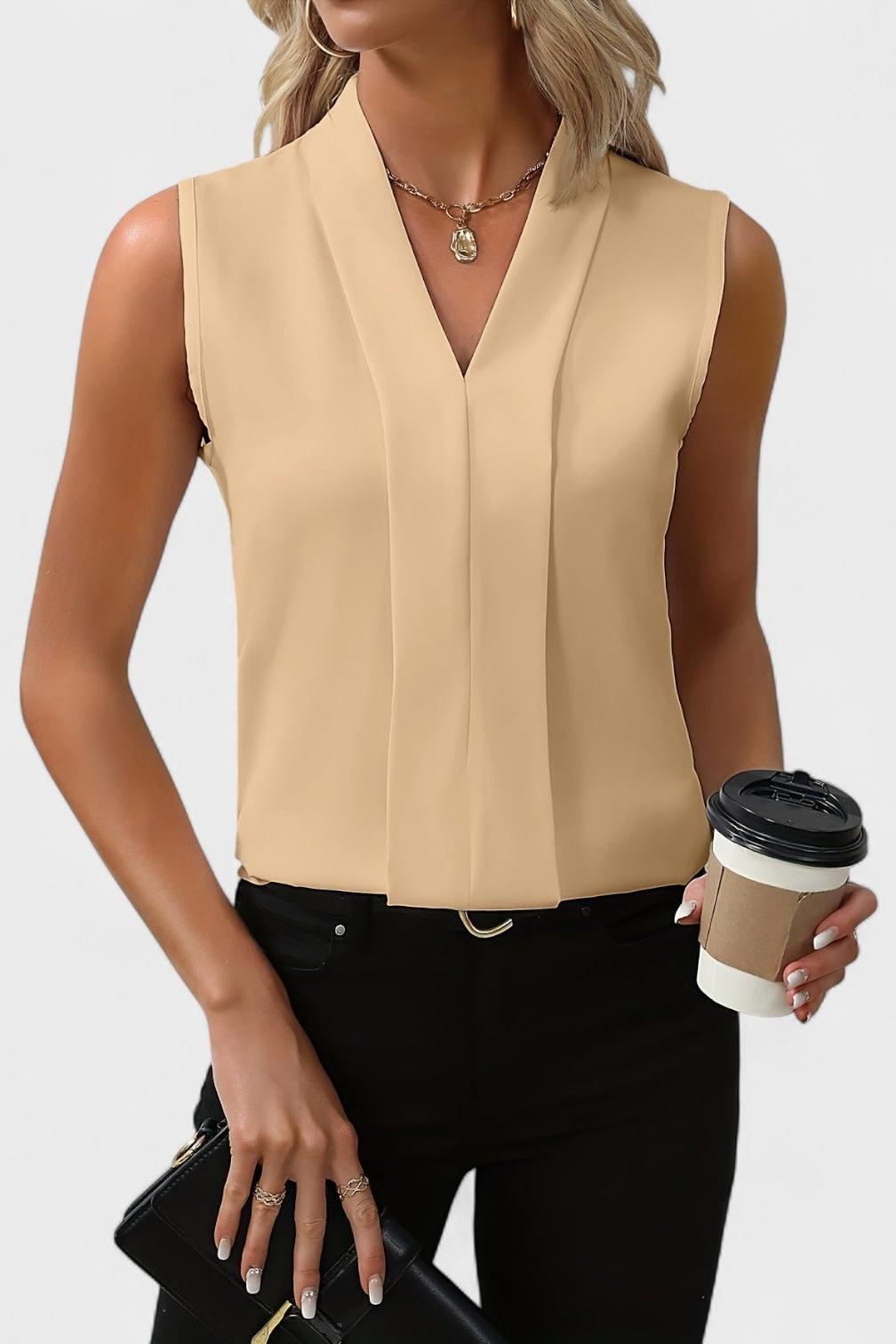 Rosa | Top med V-hals