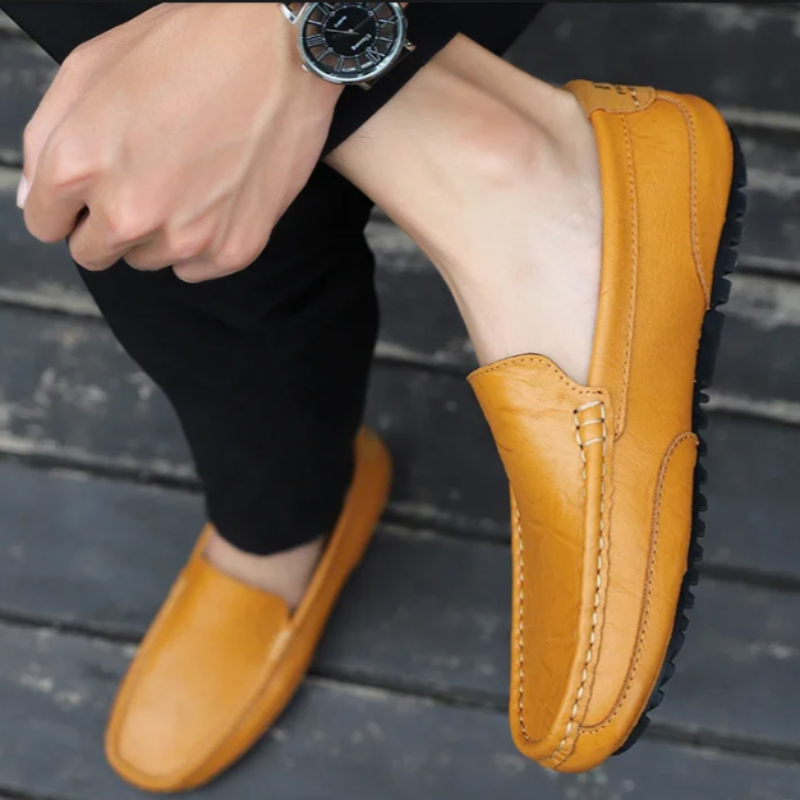 Lazio Leather Slip-On Loafers