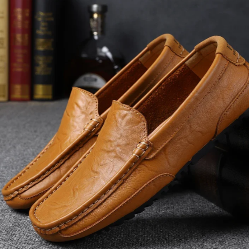 Lazio Leather Slip-On Loafers