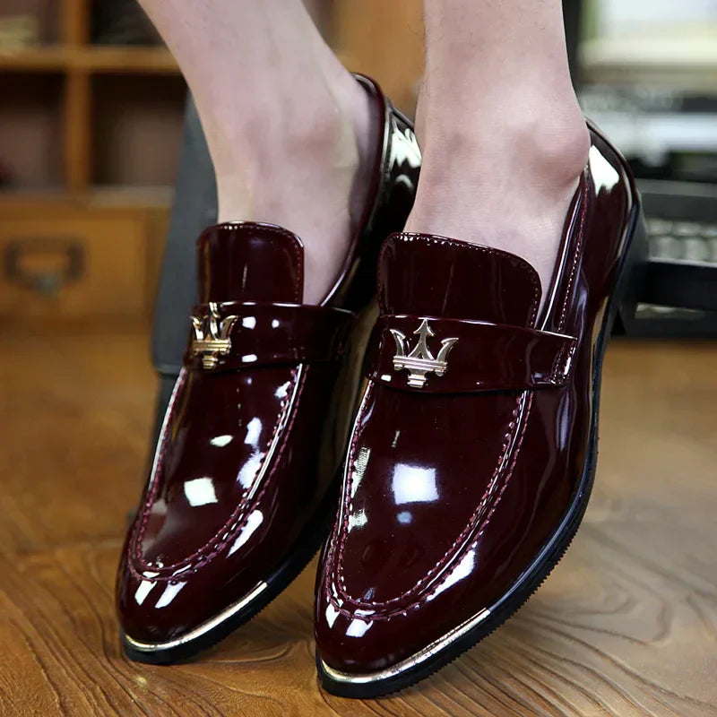 Marbello Polished Leather Loafers