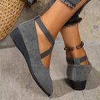 Élise® – Bailarinas con tiras cruzadas para un confort elegante