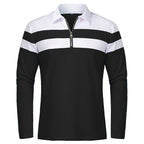 Elegant Stripped Zip Sweater