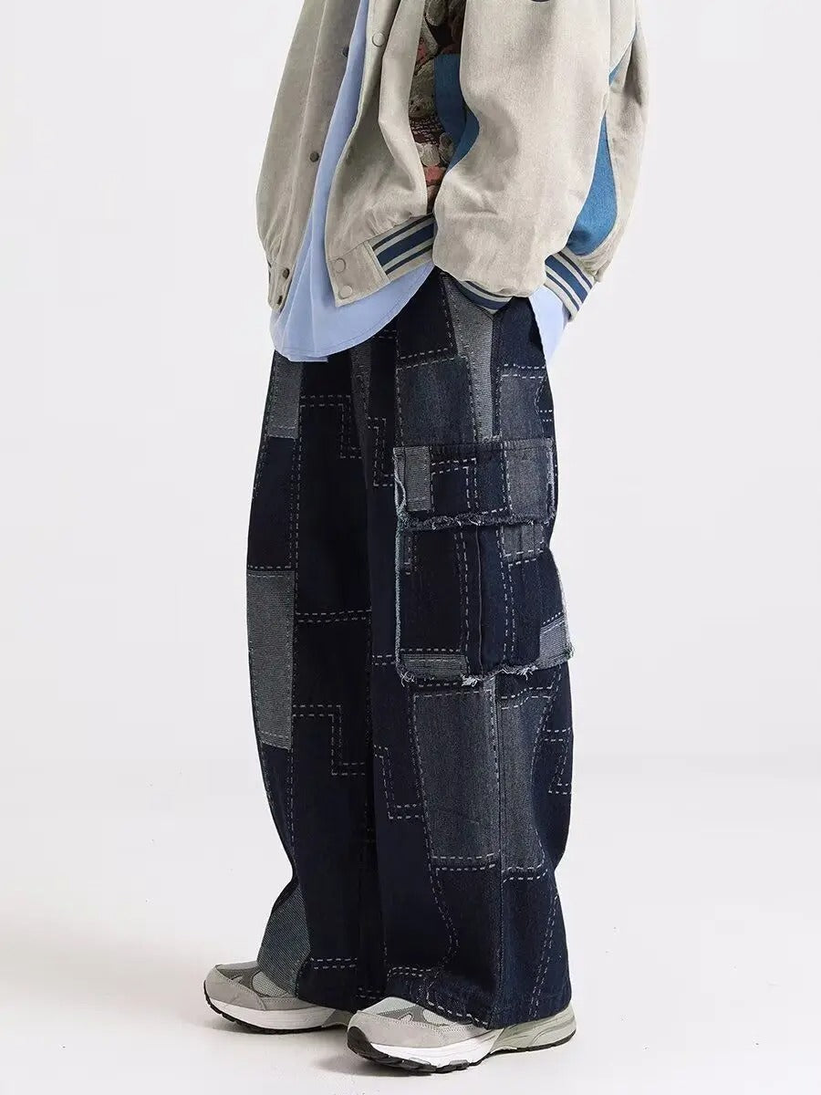 Madeira Patchwork Denim Jeans