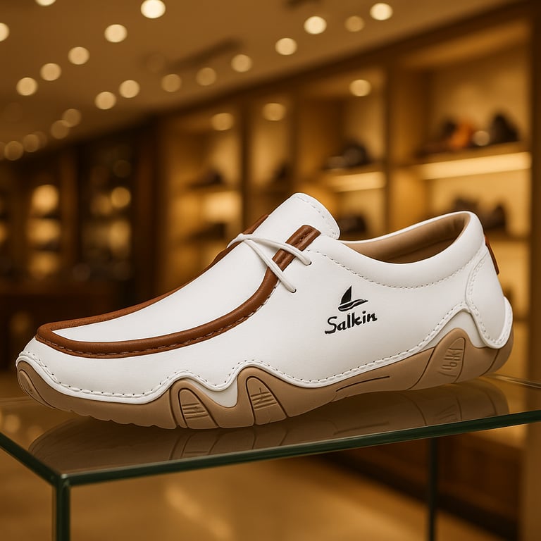 Malta læderloafers – Håndlavede casual slip-on sko til mænd